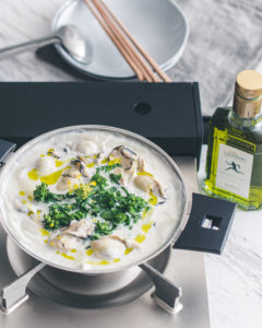 Tomoky Takeさんの 牡蠣と菜の花のミルク鍋 Better Vege Life